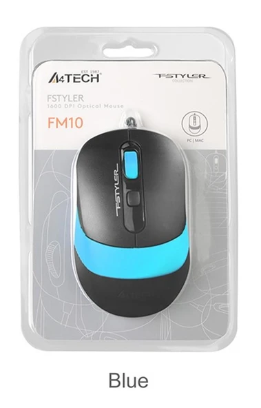 A4 Tech Fm10 Usb Fstyler Mavi Optik 1600 Dpı Mouse - Resim 5