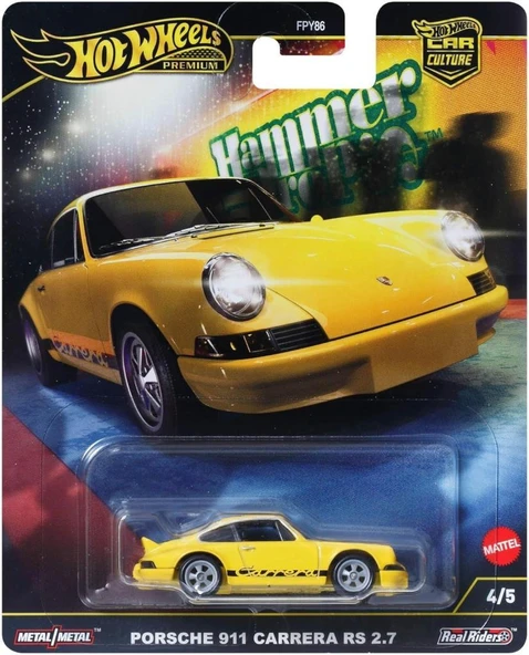 Hot Wheels Premium Car Culture PORSCHE 911 CARRERA RS 2.7 HRW07 - Resim 5