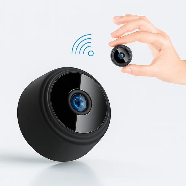 QASUL Mini Kamera WiFi Kamera 1080P Mikro Ses Kaydedici Kablosuz Küçük Boy Kamera