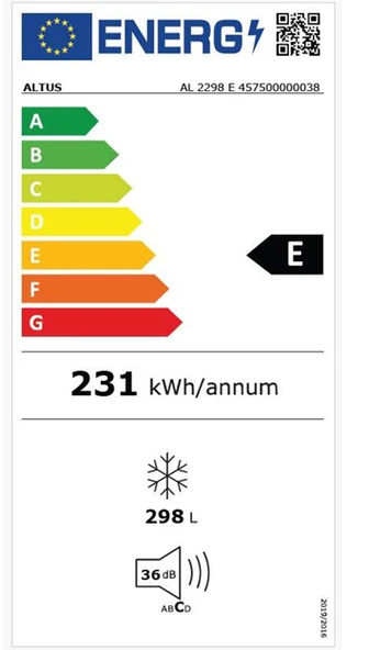 Altus AL 2298 E Sandık Tipi 298 L Yatay Derin Dondurucu - 3