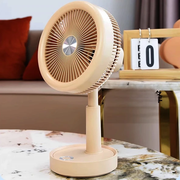 The Wlue Şarjlı 5 Kademeli Vantilatör/Salınım Özellikli MasaüstüAyarlanabilir Fan/Soğutucu ürün görseli 1