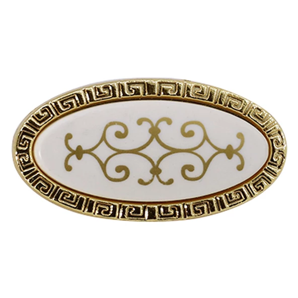 Seçil Düğme Kulp Çekmece Dolap Dolabı Kapak Kulpu Kulpları Kulbu Altın (4 ADET) Mobilya Mutfak - 4