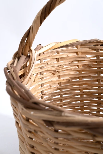 Hasır Balkon Sepeti H : 38 cm - 3