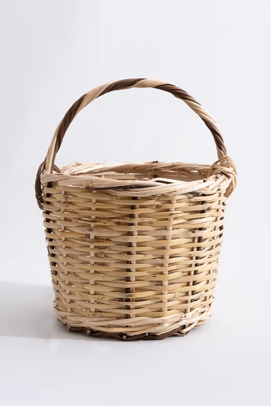 Hasır Balkon Sepeti H : 32 cm - 2