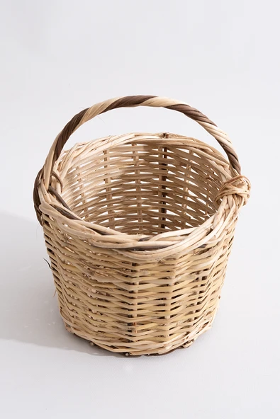 Hasır Balkon Sepeti H : 32 cm - 1