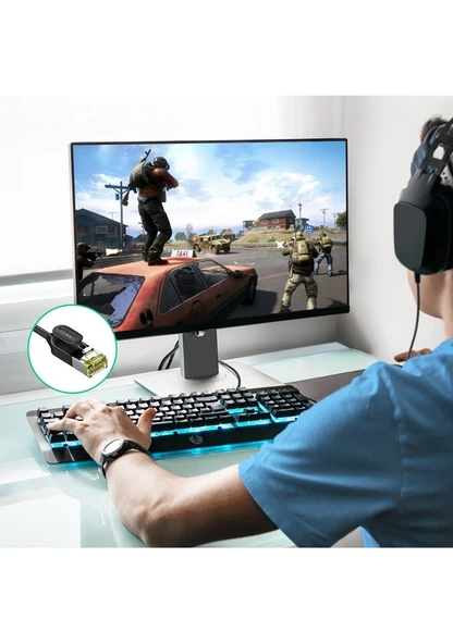 Cbtx Ugreen 80414 CAT7 RJ45 LAN Ethernet Kablosu 10 Gbps 1 Metre - 11