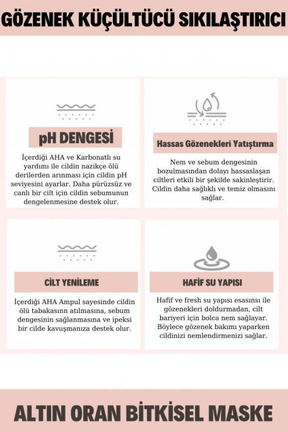 DERMAL Shop Gözenek Azaltan X Aha Ph5.5 Gözenek Küçültücü Maske 25 gr * 5 Adet - 4
