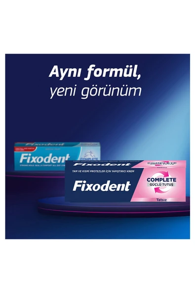 Fixodent Complete Tatsız Diş Protezi Yapıştırıcı Krem 47 gr - 3