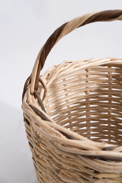 Hasır Balkon Sepeti H : 32 cm - 3