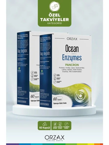 Ocean Enzymes Pancron 60 Kapsül 2 ADET ürün görseli