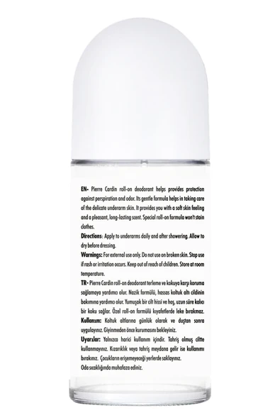 Pierre Cardin Roll-on Kadın Deodorant Ter Kokusu Önleyici Leke Bırakmayan 48 Saat Anti-perspirant Koruma-White Silky-Beyaz ipeksi-50 ml - 2