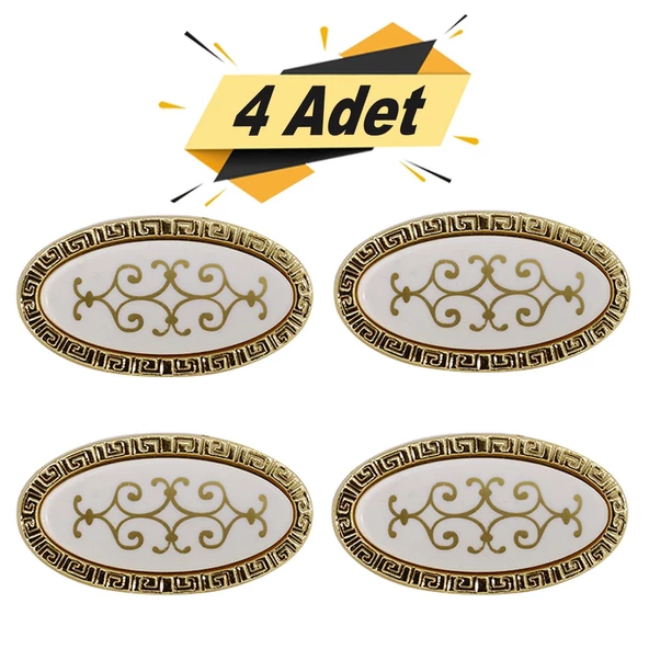 Seçil Düğme Kulp Çekmece Dolap Dolabı Kapak Kulpu Kulpları Kulbu Altın (4 ADET) Mobilya Mutfak