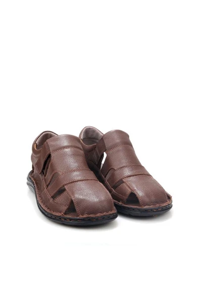 Pisagor Ps-33760 Erkek Ortopedik Deri Günlük Sandalet Ayakkabı - 2