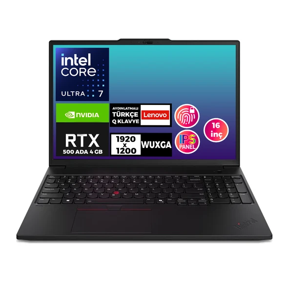 Lenovo MWS ThinkPad P16s G3 Ultra 7 155H 64GB 2TB SSD 4 GB RTX 500 16" WUXGA W11P 21KTS39RTX 025