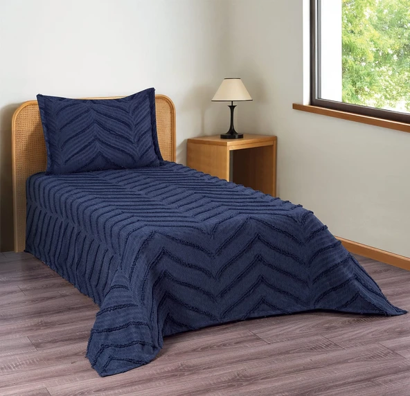 Merve 2 Parça Tek Kişilik Yatak Örtüsü - 5