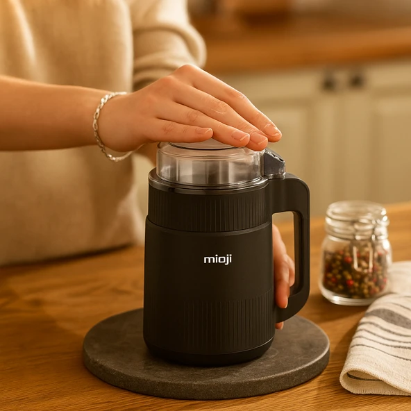 Mioji Mio CG34 500W Paslanmaz Çelik Bıçak Kompakt Baharat ve Kahve Öğütücü Siyah - 4