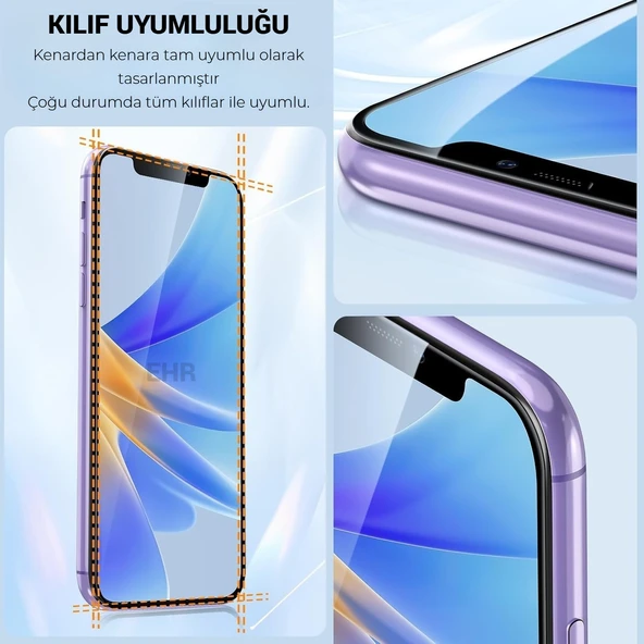 iPhone 16 Pro Otomatik Kolay Kurulum Aparatlı Toz Bırakmayan Full Kaplayan Ekran Koruyucu Cam(2 Adet) - 8