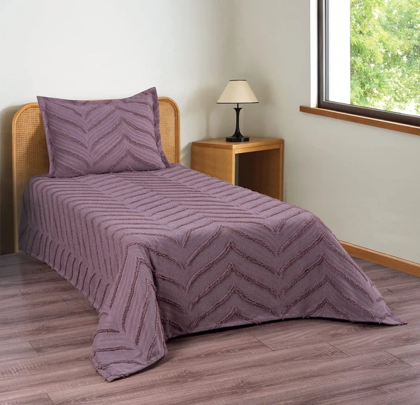 Merve 2 Parça Tek Kişilik Yatak Örtüsü - 6