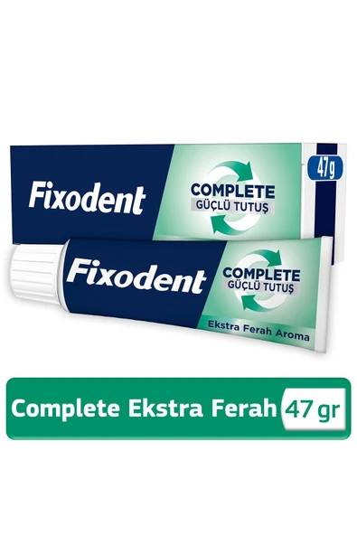 Fixodent Complete Ekstra Ferah Diş Protezi Yapıştırıcı Krem 47 gr 10 Adet ürün görseli