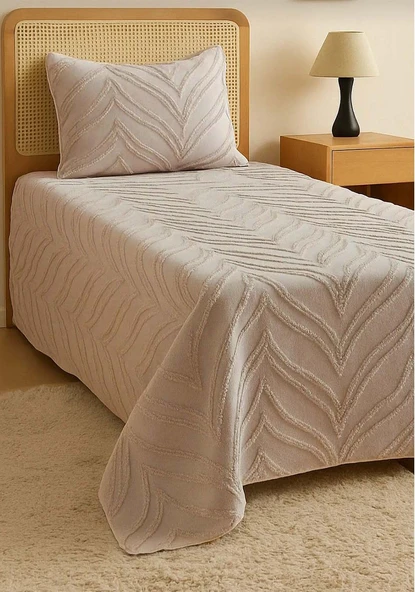 Merve 2 Parça Tek Kişilik Yatak Örtüsü - 2