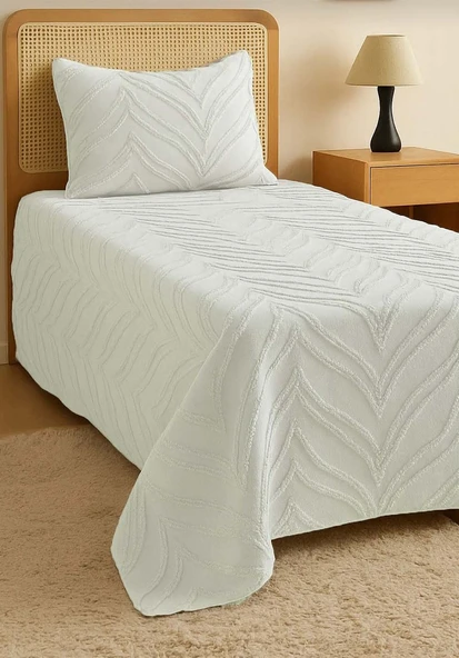 Merve 2 Parça Tek Kişilik Yatak Örtüsü - 3