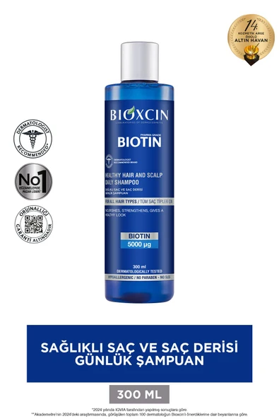Bioxcin Biotin Şampuan 300 ml Tüm Saç Tipleri İçin