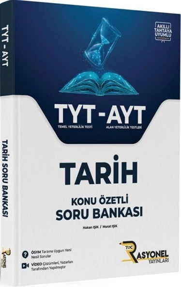 Rasyonel Yayınları TYT AYT Tarih Konu Özetli Soru Bankası
