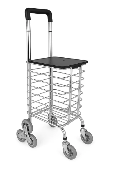 Taşınabilir Katlanabilir Alışveriş Pazar Arabası Altı Tekerlekli Metalik 30 Kg - 2