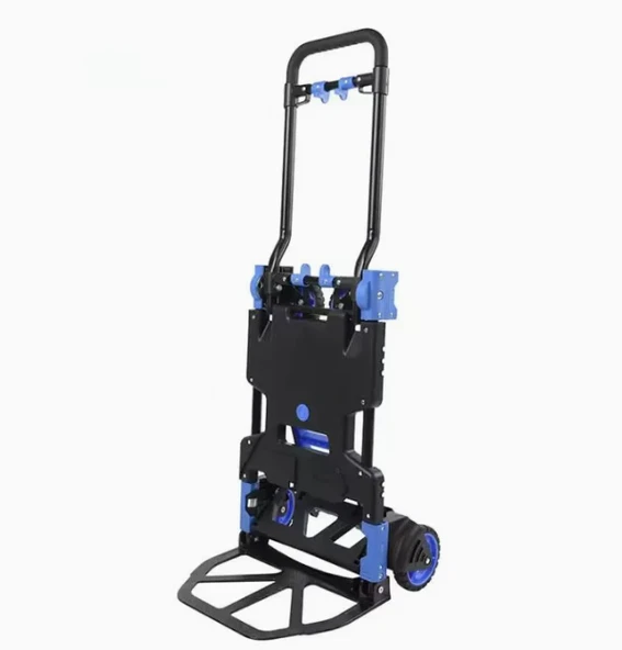 Ayarlanabilir Katlanabilir Yük Koli Taşıma Arabası Dört Tekerlekli 150 Kg - 3