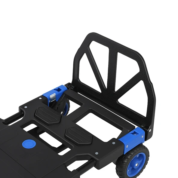 Ayarlanabilir Katlanabilir Yük Koli Taşıma Arabası Dört Tekerlekli 150 Kg - 4