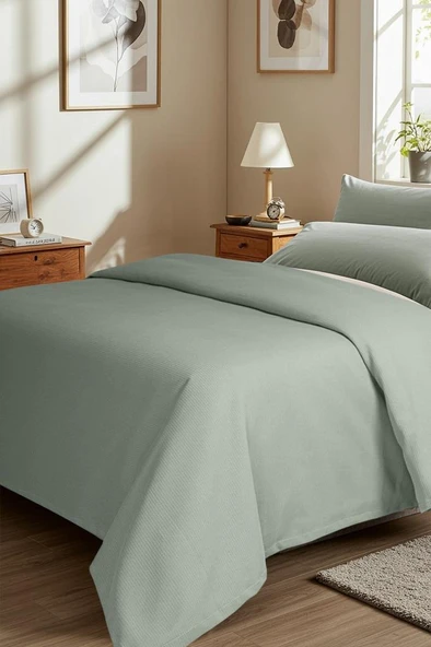 ZENO ÇİFT KİŞİLİK PİKE YEŞİL ürün görseli 1