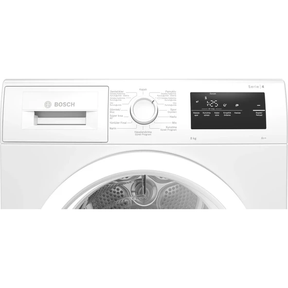 Bosch WTH22200TR Serie 4 Isı Pompalı Kurutma Makinesi 8 kg - Resim 2
