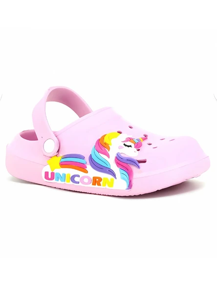 Calx Kız Çocuk Unicorn Figürlü Kaydırmaz Rahat Tabanlı Havuz - Plaj - Tatil - Bahçe Cross Terlik Sandalet - 3