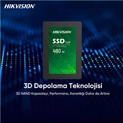 Hikvision 480Gb Ssd Disk Sata 3 Hs-Ssd-C100-480G 550Mb-470Mb Harddisk - 8