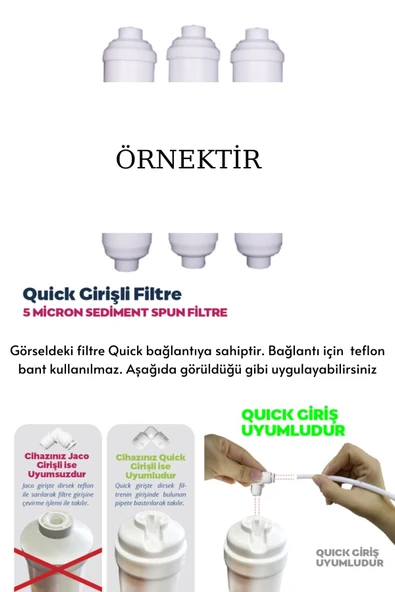 Su Arıtma Cihazı Filtre Seti 4lü Orjinal - 6