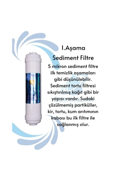 Su Arıtma Filtre Seti 5'li Takım ve Bağlantı Parçaları - Nsf Onaylı - Orijinal - 2