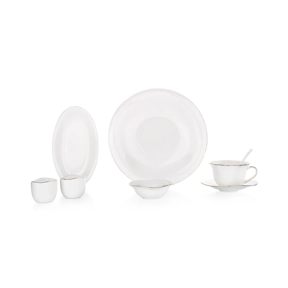 Schafer Superfine Bone Elixir Kahvaltı Takımı 32 Parça-Gold - 4