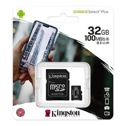 Kingston SDCS2-32GB 32GB micSDHC Canvas Select Plus 100R A1 C10 Card + ADP Hafıza Kartı - 4