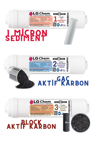 Lg Chem Yeni Nesil 5 Li Kapalı Kasa Su Arıtma Cihazı Filitre Seti - 3