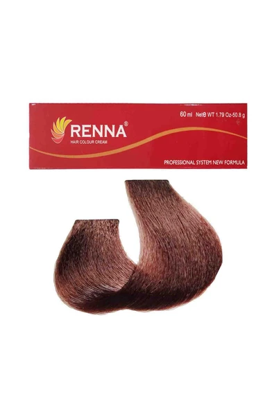 RENNA Saç Boyası Tüp 60 ml - 5-3 Açık Kahve Dore ( Oksidan Hediyeli )