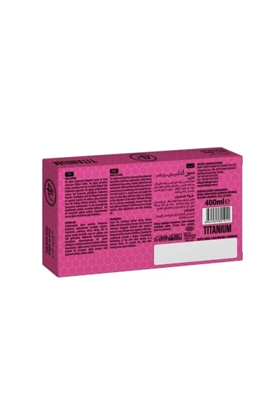 4U Bitkisel Kalıp Sir Ağda Titanyum (PEMBE) 400 ml - 2