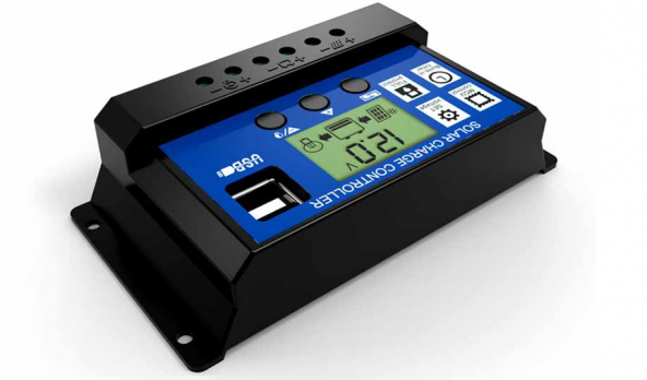 URETECH 30A - 12/24V Solar Şarj Kontrol (Regülatörü) 2 li Usb Çıkışlı - Resim 4