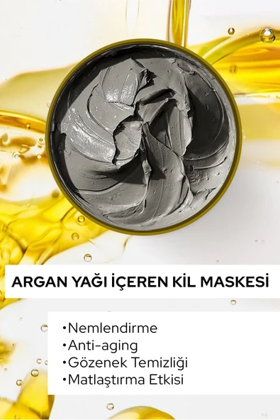 BLACK RED Br Kil Maskesi Anti-aging Ve Nemlendirici Yüz Maskesi Argan Içerikli Killi Yüz Maskesi - 400g - 2