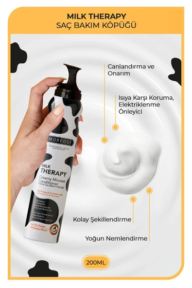 MORFOSE Milk Therapy Saç Köpüğü 200 ml 2 Adet - 3