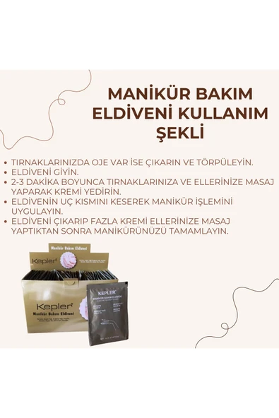 KEPLER Susuz Manikür Eldiveni ve Susuz Pedikür Bakım Patiği 5'li Set - 4