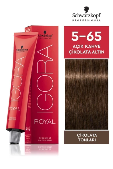 IGORA Royal Çikolata Tonları 5-65 Açık Kahve-çikolata Altın Saç Boyası 60ml