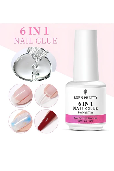 BORN PRETTY 6 in 1 Nail Glue Gel 15ml
