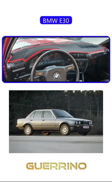 NEYA  BMW E30TORPİDO KORUMA HALISI MAVİ KENAR ürün görseli 1