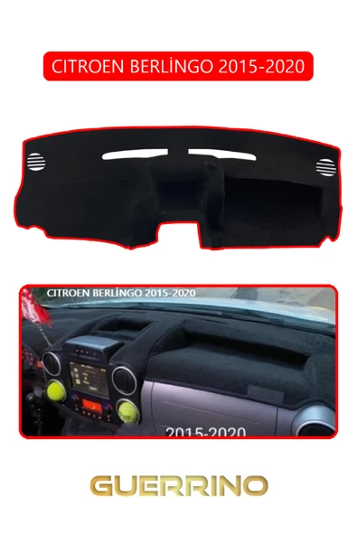 NEYA  CITROEN BERLİNGO 2008-2017TORPİDO KORUMA HALISI KIRMIZI KENAR