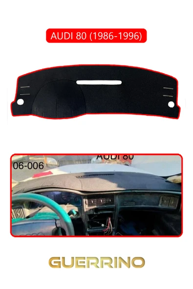 NEYA  AUDI 80 (1986-1996)TORPİDO KORUMA HALISI KIRMIZI KENAR - 1